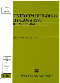 Librarika Uniform Building By Laws 1984 G N 5178 85 As At 1st February 2012