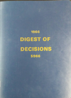 1966 Digest of Decisions of the Grand Lodge and Grand Masters (1976)