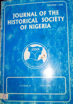 journal of the historical society of nigeria