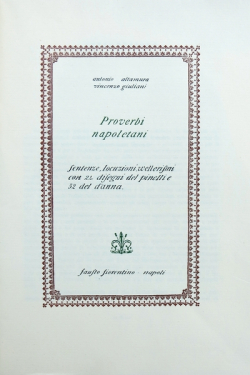 Proverbi napoletani : sentenze, locuzioni, wellerismi