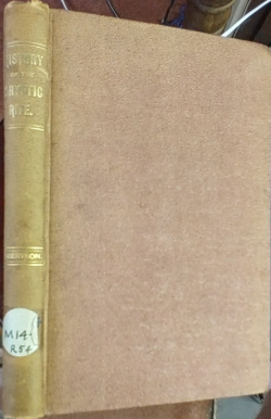 Cryptic Rite: its Origin and Introduction on This Continent