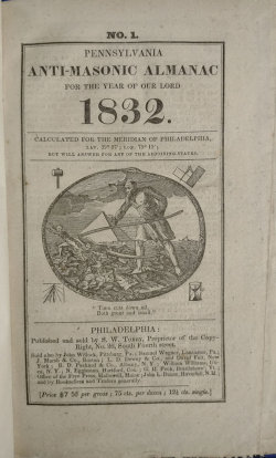 Pennsylvania Anti-Masonic Almanac of 1832, No. 1