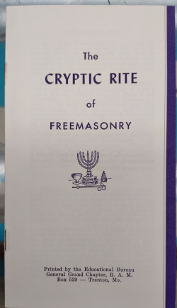 Cryptic Rite of Freemasonry, The