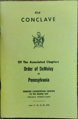 Program - Pennsylvania DeMolay Conclave - 1976