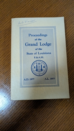 Proceedings of the Grand Lodge of the State of Louisiana 1977