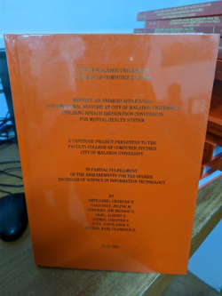 Mentist: An Android Application for Emotional Support at City of Malabon University Utilizing Speech Recognition Conversion for Mental Health System