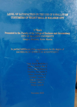 Level of Satisfaction on the use of E-Wallet on Customers of Select Mall in Malabon City