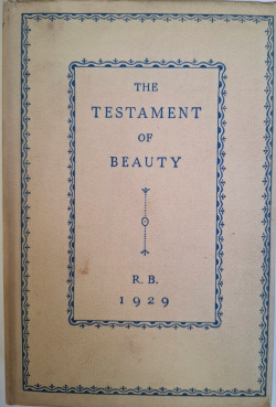 The Testament of beauty : a poem in four books