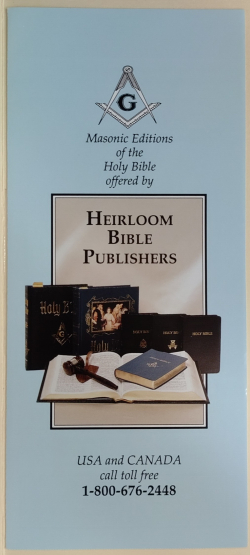 Masonic Editions of the Holy Bible