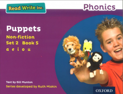 RWI, Puppets Non-fiction, Set 2, Book 5  "a e i o u"