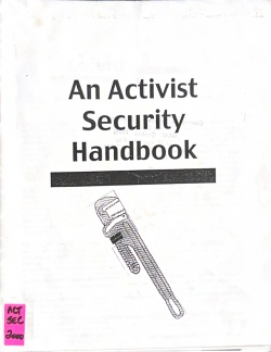 An Activist Security Handbook